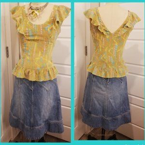 MARC JACOBS - Flirty Ruffle Silk Blouse - XS